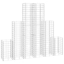 vidaXL 6 db gabion kosár horganyzott drótból