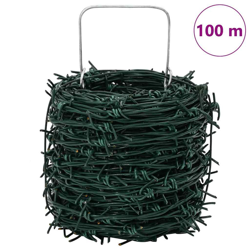Vezeték Szögesdrót Összefonodottság Zöld Vezeték Tekercs 100 m