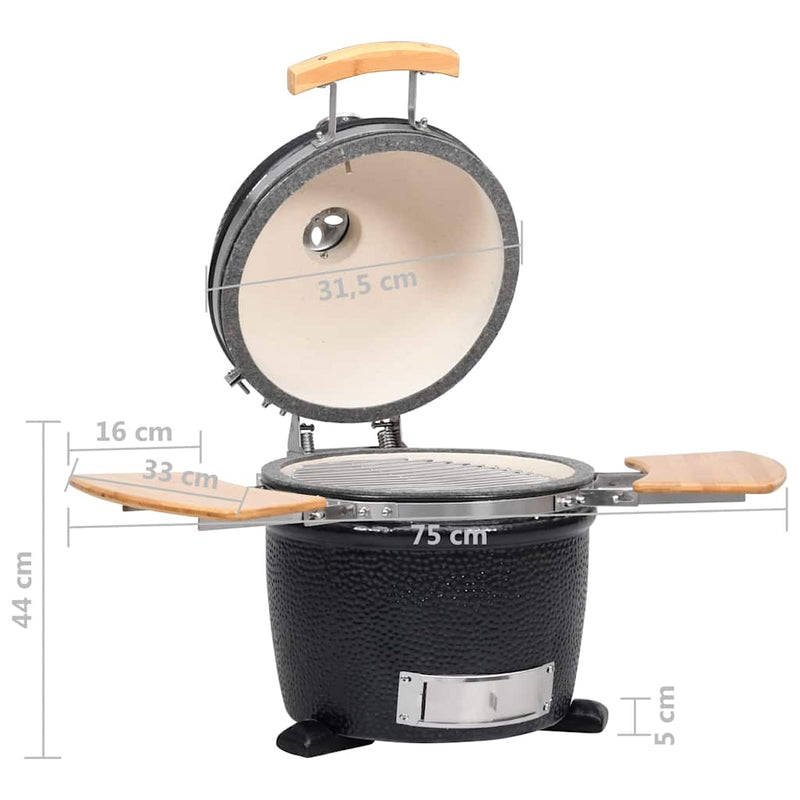 Kamado Barbecue Grill Füstölő Kerámia 44 cm