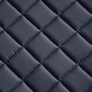 Lovaglás Nyereg Készlet 16 "Valódi Bőr Fekete 14 cm 5-az-1- be