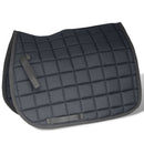 Lovaglás Nyereg Készlet 17,5 "Valódi Bőr Fekete 12 cm 5-az-1- be