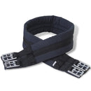 Lovaglás Nyereg Készlet 17,5 "Valódi Bőr Fekete 12 cm 5-az-1- be
