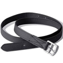 Lovaglás Nyereg Készlet 17,5 "Valódi Bőr Fekete 18 cm 5-az-1- be