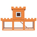 vidaXL kültéri nagyméretű nyúlketrec/kisállatketrec egy házikóval