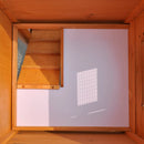 vidaXL kültéri nagyméretű nyúlketrec/kisállatketrec egy házikóval