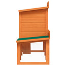 vidaXL kültéri nagyméretű nyúlketrec/kisállatketrec egy házikóval