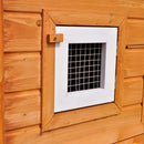 vidaXL kültéri nagyméretű nyúlketrec/kisállatketrec egy házikóval