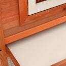 vidaXL kültéri nagyméretű nyúlketrec/kisállatketrec két házikóval