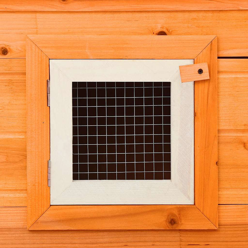 vidaXL kültéri nagyméretű nyúlketrec/kisállatketrec két házikóval