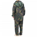 Férfi Terepszín Mintás 2-Darab Eső Ruha Kapucnis XXL