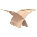 vidaXL természetes színű fa folyóirattartó állvány