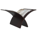 vidaXL barna fa folyóirattartó állvány