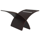 vidaXL barna fa folyóirattartó állvány