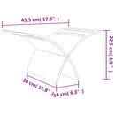 vidaXL barna fa folyóirattartó állvány