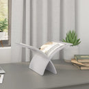 vidaXL fehér fa folyóirattartó állvány