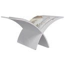 vidaXL fehér fa folyóirattartó állvány