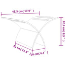 vidaXL fehér fa folyóirattartó állvány