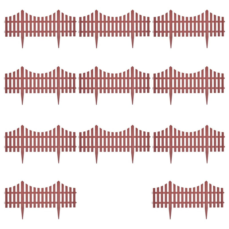 vidaXL 17 db barna gyepszegély 10 m