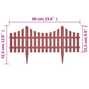 vidaXL 17 db barna gyepszegély 10 m