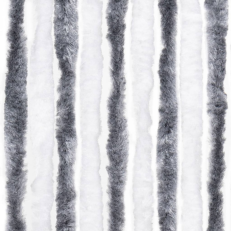 vidaXL szürke és fehér zsenília rovarfüggöny 100 x 220 cm
