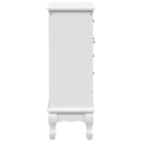 vidaXL 2 polcos 5 fiókos fehér szekrény