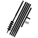 Föld Fúró 100 mm Fogantyú Hosszabbító Csö 5 m Acél