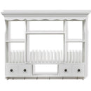 vidaXL fehér fa fali konyhaszekrény