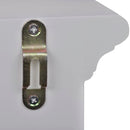 vidaXL fehér fali üvegajtós fa konyhaszekrény