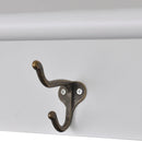 vidaXL fehér fali üvegajtós fa konyhaszekrény