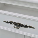 vidaXL 2 ajtós 1 fiókos fehér fa szekrény