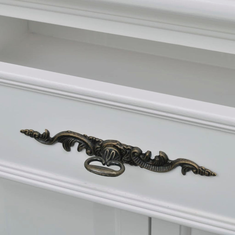 vidaXL 2 ajtós 1 fiókos fehér fa szekrény