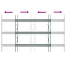 3 keresztrudas állítható biztonsági rács ablakra 500-650 mm