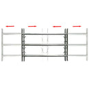 3 keresztrudas állítható biztonsági rács ablakra 700-1050 mm