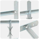 3 keresztrudas állítható biztonsági rács ablakra 700-1050 mm