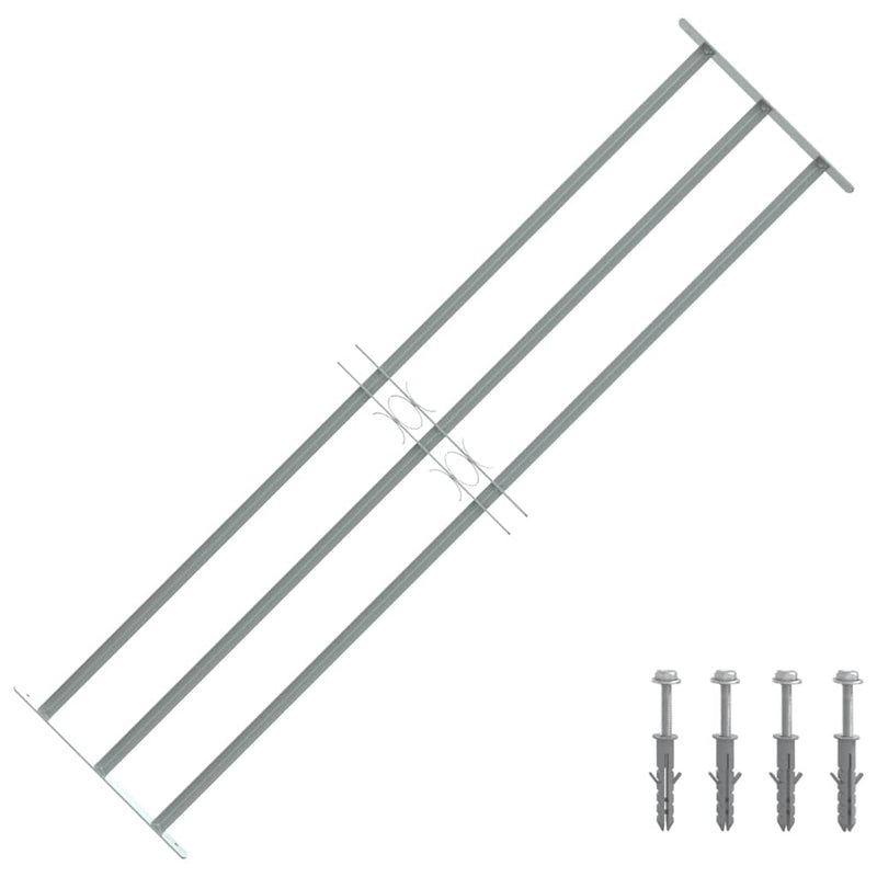3 keresztrudas állítható biztonsági rács ablakra 1000-1500 mm