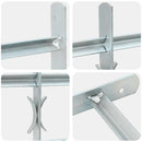 4 keresztrudas állítható biztonsági rács ablakra 500-650 mm