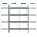 4 keresztrudas állítható biztonsági rács ablakra 500-650 mm