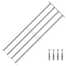 4 keresztrudas állítható biztonsági rács ablakra 1000-1500 mm