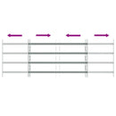 4 keresztrudas állítható biztonsági rács ablakra 1000-1500 mm