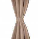 2 db krémszínű sötétítőfüggöny fémkarikákkal 135 x 245 cm