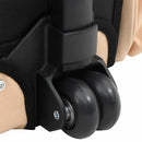 Bézs, összecsukható, többfunkciós kisállatszállító kocsi