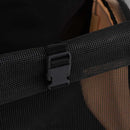 Bézs, összecsukható, többfunkciós kisállatszállító kocsi