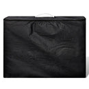 Krém Fehér Összecsukható Masszázságy 3 részes alumínium keret