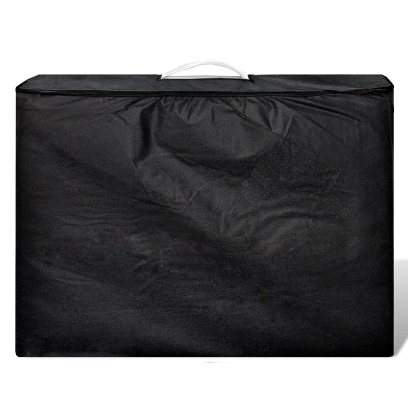 Krém Fehér Összecsukható Masszázságy 3 részes alumínium keret