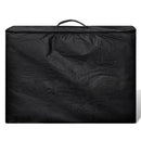 Fekete Összecsukható Masszázságy 3 részes Alumínium Keret