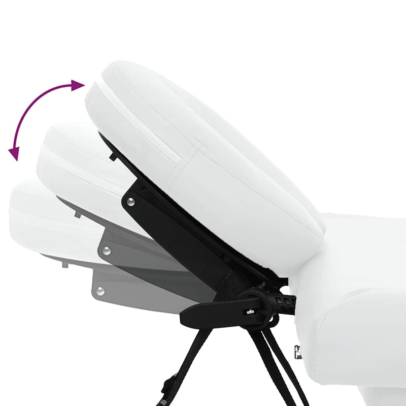 Krém Fehér Összecsukható Masszázságy 4 részes alumínium keret