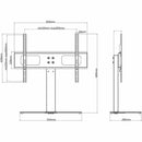 vidaXL talpas TV-állvány 37"-55" képernyőhöz max VESA 600x400 mm 40 kg