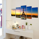 Nyomtatott vászon falikép szett Eiffel-torony 200 x 100 cm
