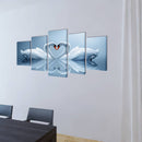 Vászon falikép szett hattyú 200 x 100 cm