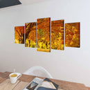 Nyomtatott vászon falikép szett juharfa 200 x 100 cm
